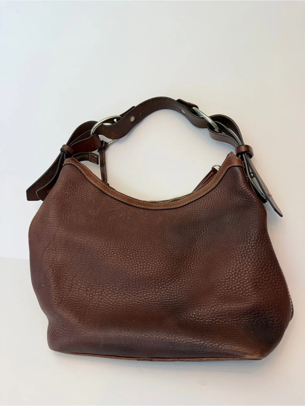 Vintage Y2K Dooney & Bourke Pebbled Leather Hobo Bag